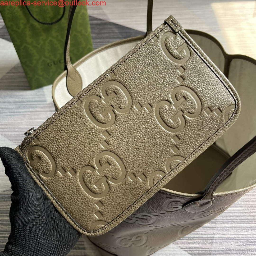 Gucci 726755 Jumbo GG large tote bag Taupe