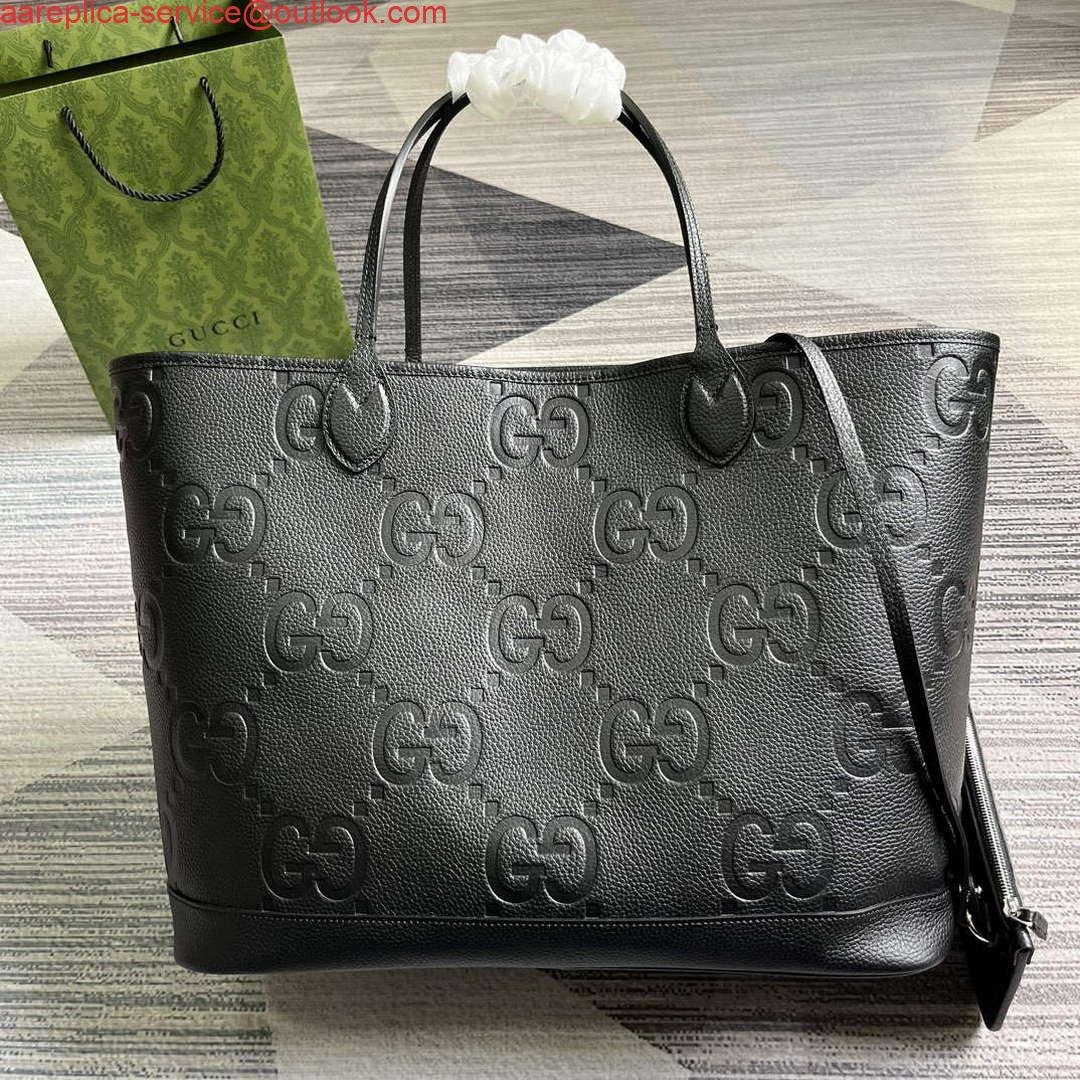 Gucci 726755 Jumbo GG large tote bag Black