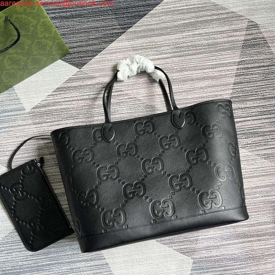 Gucci 726755 Jumbo GG large tote bag Black