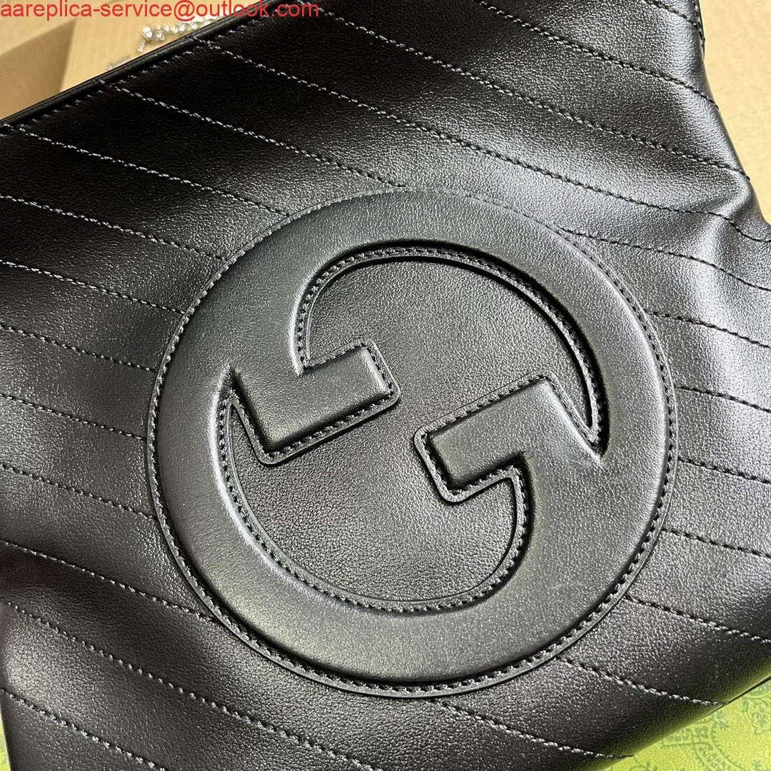 Gucci 751518 Gucci Blondie Small Tote Bag Black