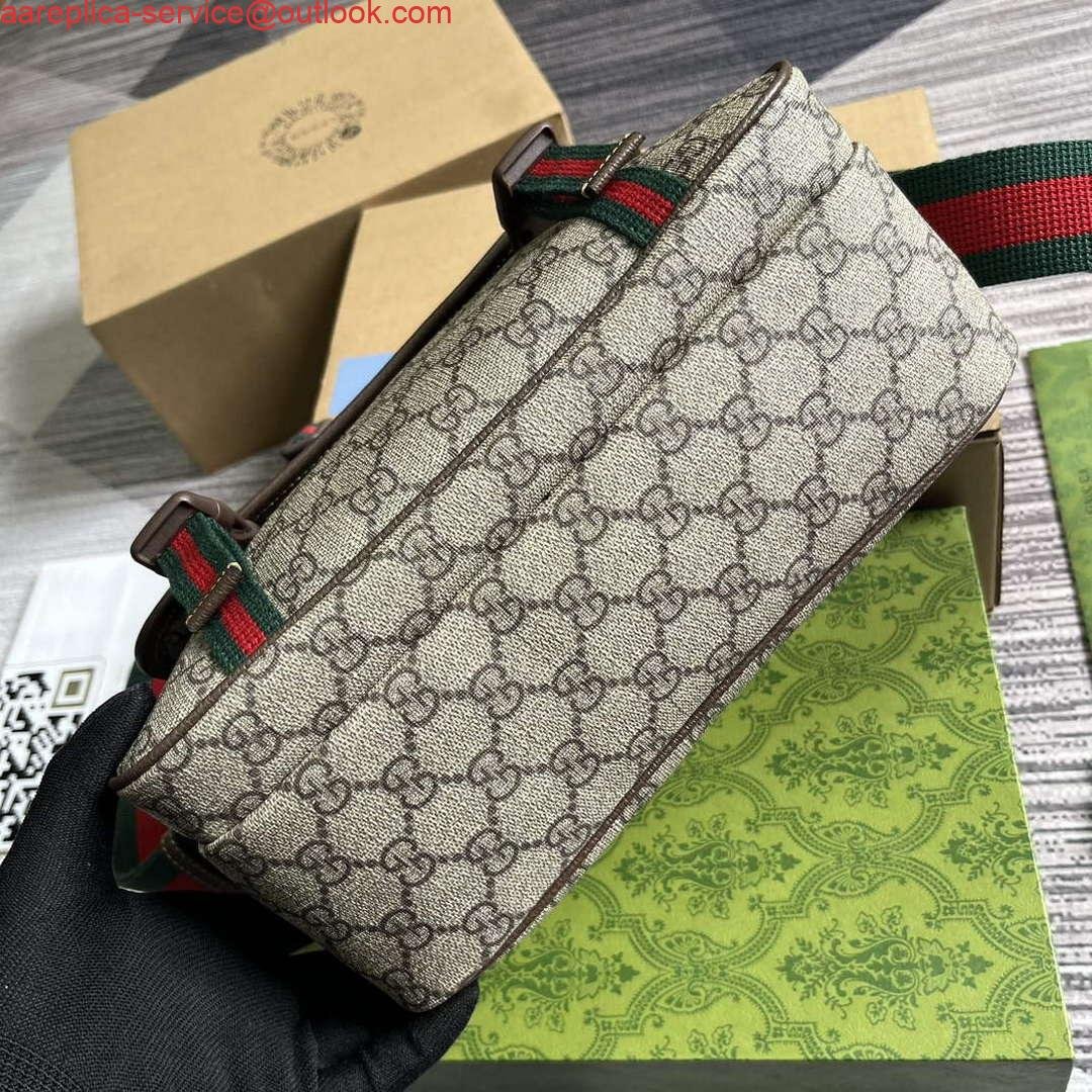 Gucci 760123 GG Messenger Bag Bronw