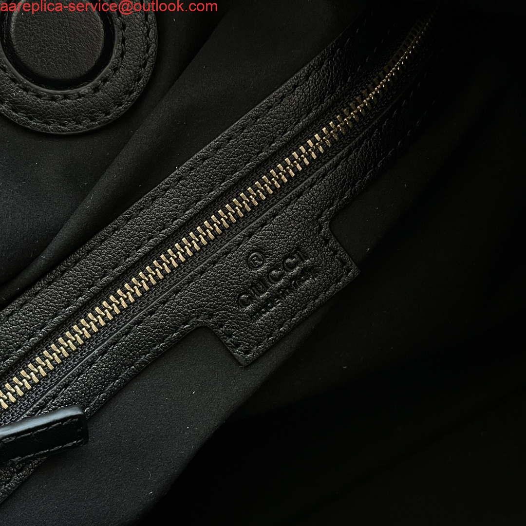 Gucci Deco medium tote bag GG 746210 in Black leather