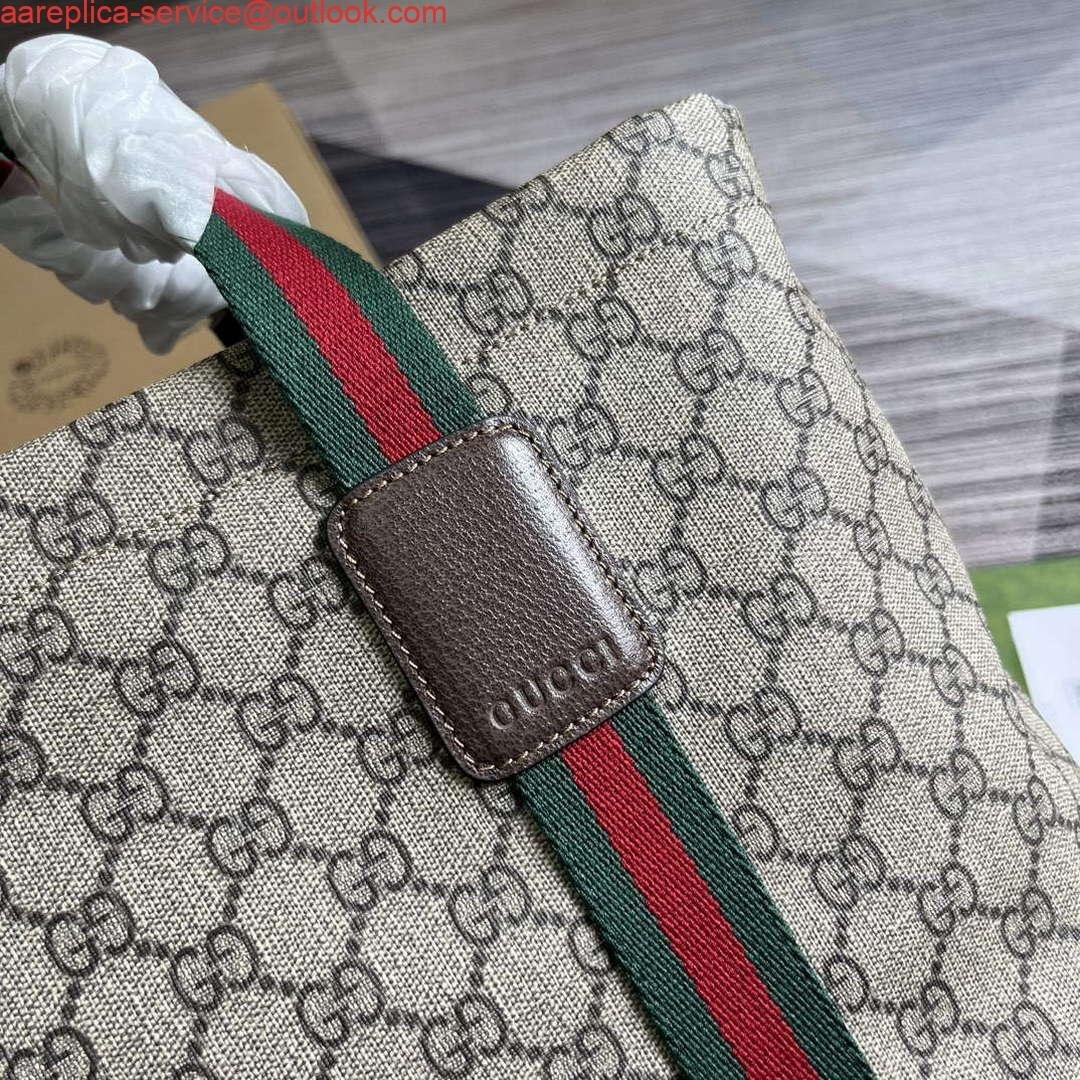 Gucci 763287 GG Tender Medium Tote Bag Beige