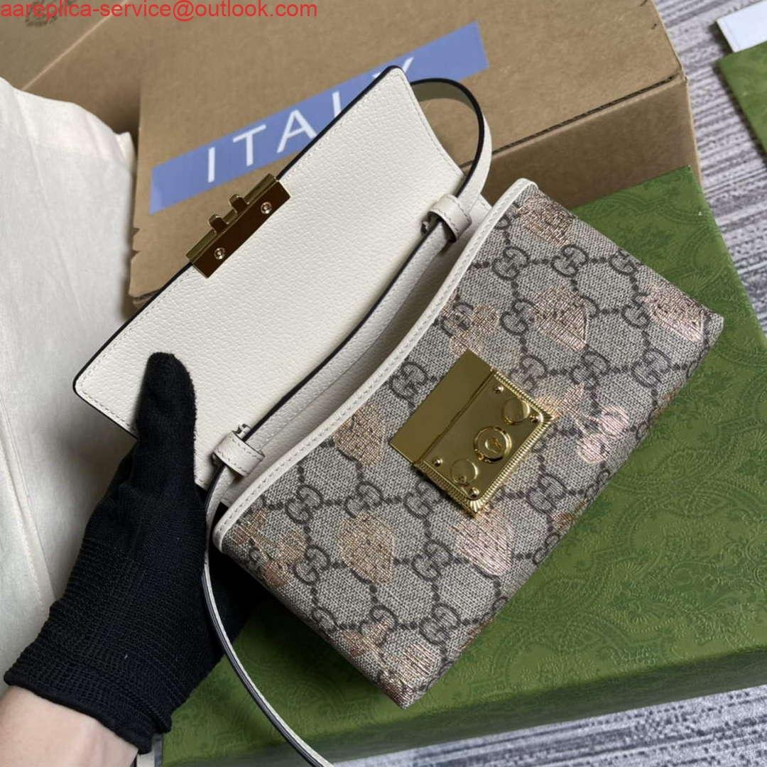 Replica Gucci 652683 Padlock Mini Bag White leather