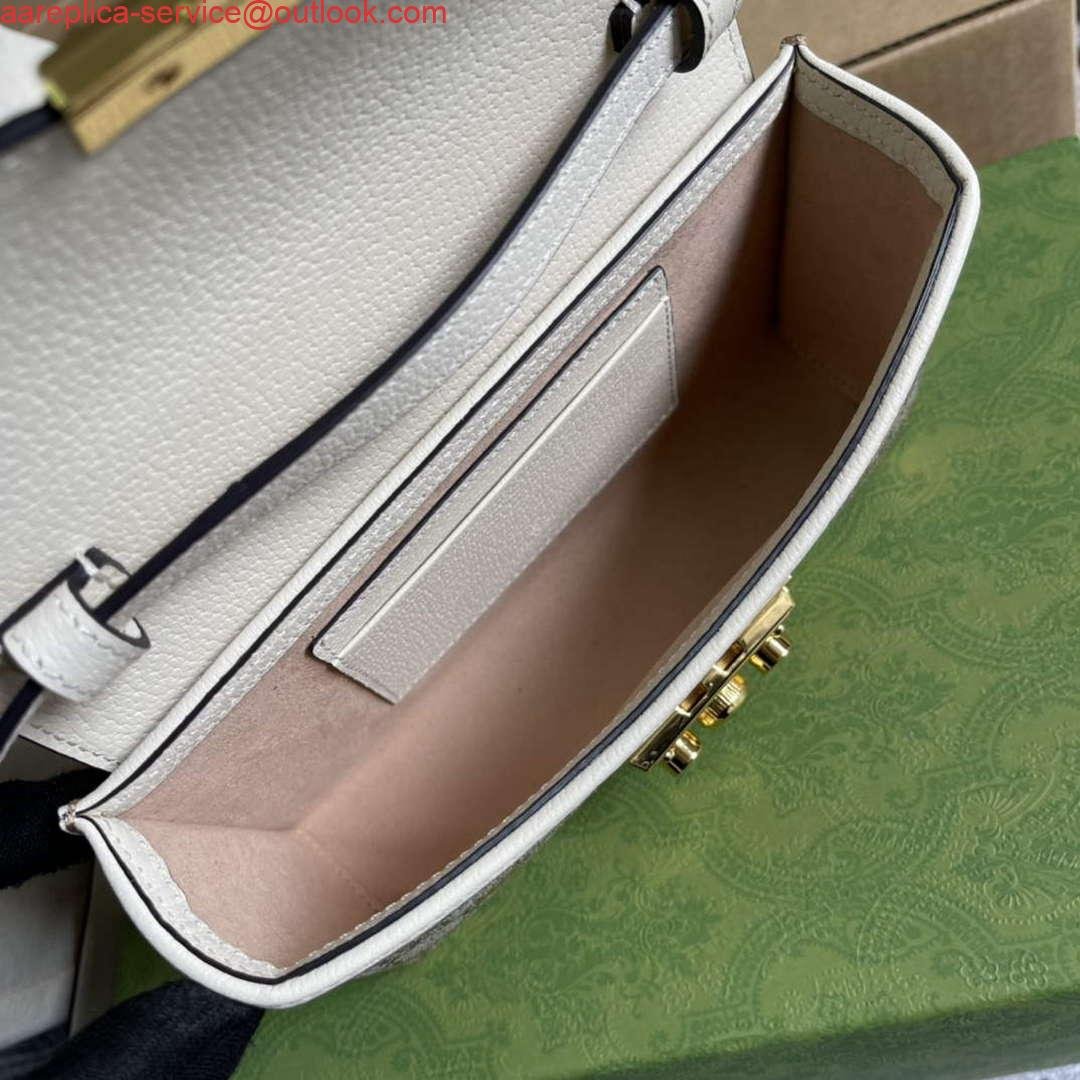 Replica Gucci 652683 Padlock Mini Bag White leather