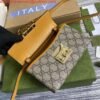 Gucci 652683 Padlock Mini Bag Ivory and burnt orange