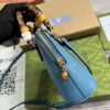 Gucci 715775 Gucci Diana Mini Tote Bag Blue leather