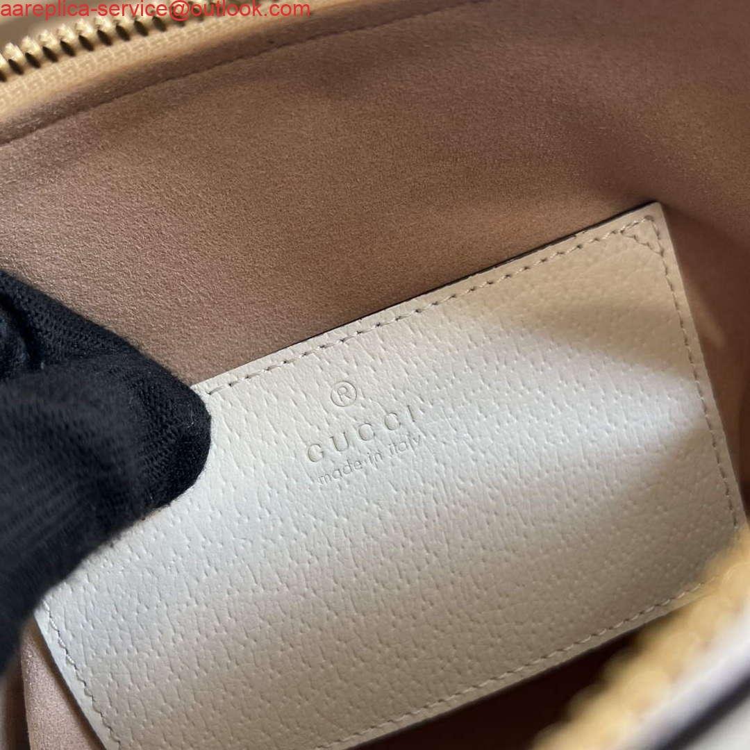Gucci 715775 Gucci Diana Mini Tote Bag White leather