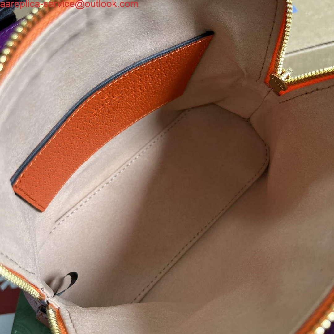 Gucci 715775 Gucci Diana Mini Tote Bag Orange leather