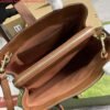 Gucci 727810 Jackie 1961 Small Natural Grain Tote Bag Brown
