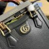 Gucci 739079 Diana Mini Tote Bag Black Leather