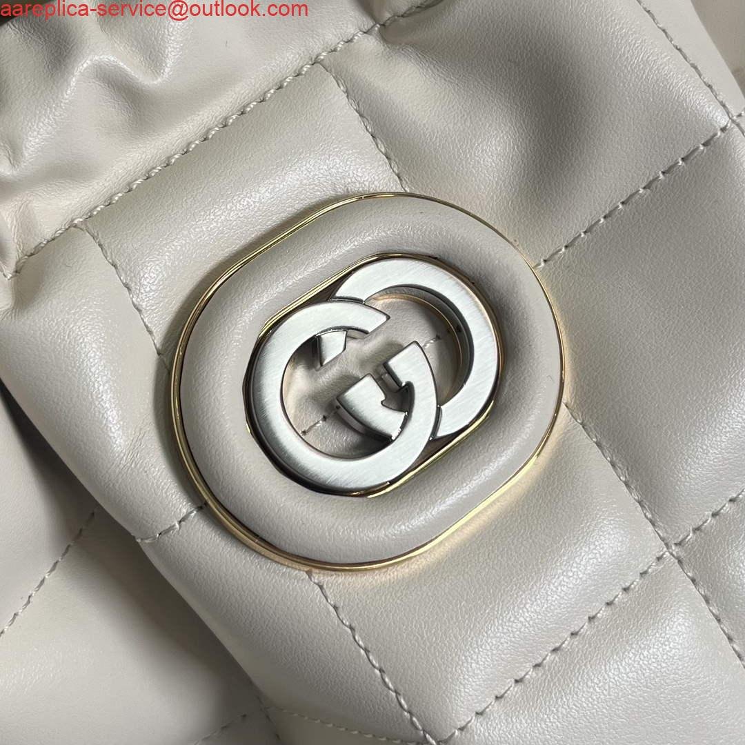 Gucci 746210 Gucci Deco Medium Tote Bag White