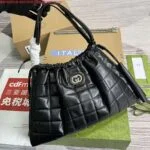 Gucci 746210 Gucci Deco Medium Tote Bag Black
