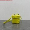 Celine 199263 SMALL BOX cuir triomphe in Smooth Calfskin Yellow