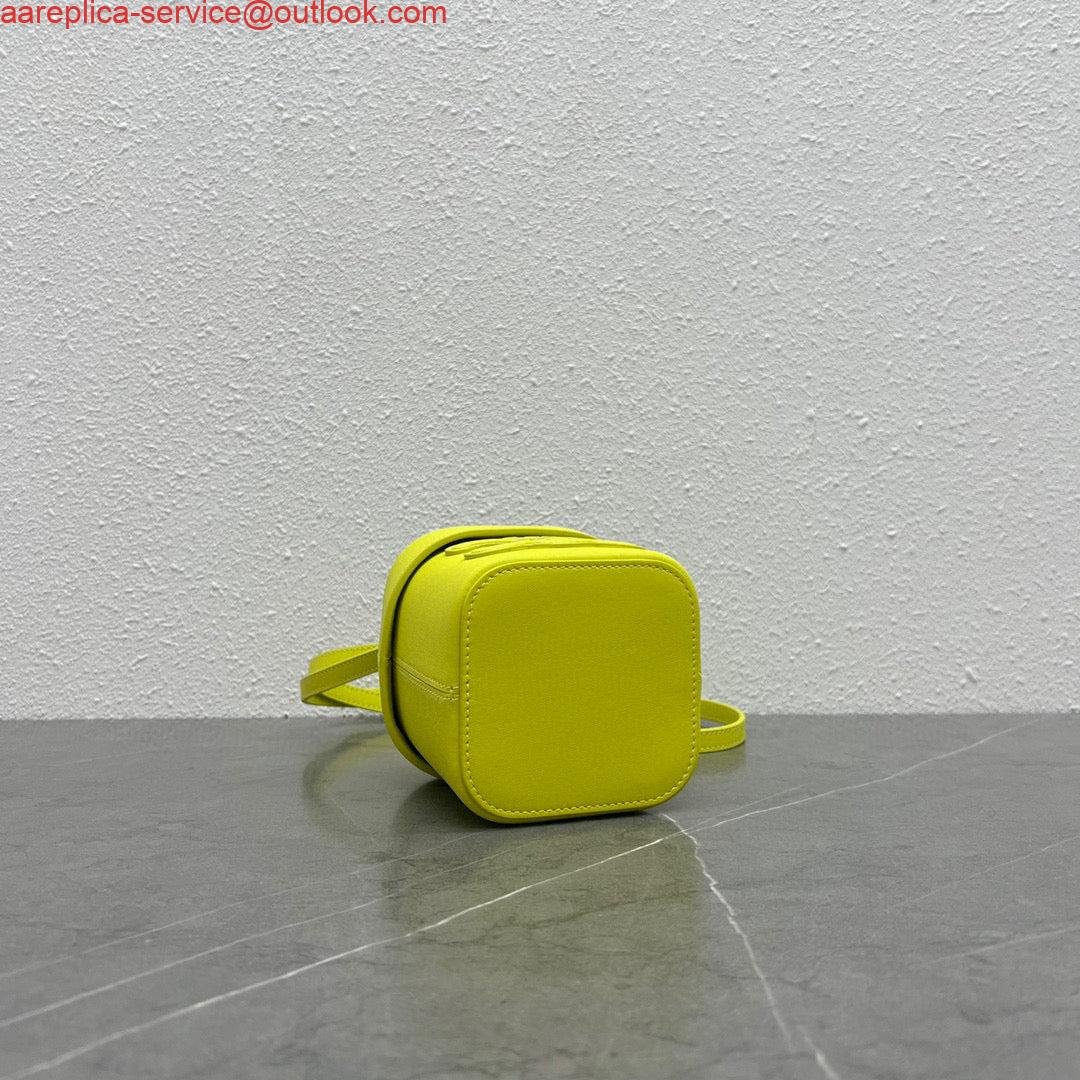 Celine 199263 SMALL BOX cuir triomphe in Smooth Calfskin Yellow