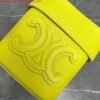 Celine 199263 SMALL BOX cuir triomphe in Smooth Calfskin Yellow
