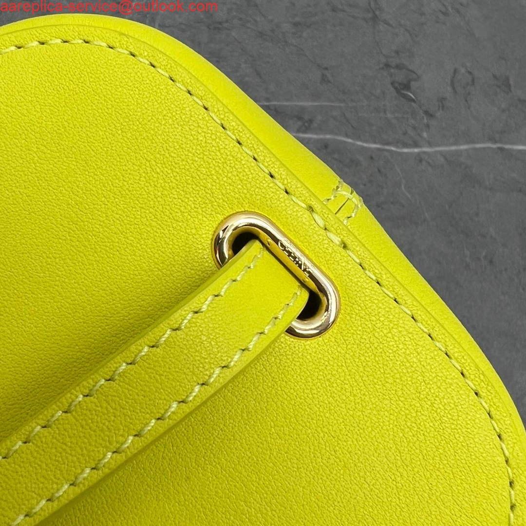 Celine 199263 SMALL BOX cuir triomphe in Smooth Calfskin Yellow