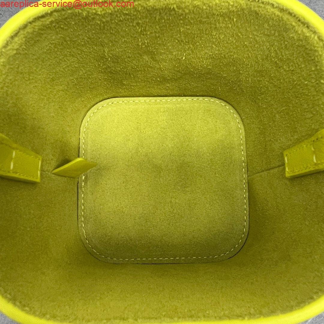 Celine 199263 SMALL BOX cuir triomphe in Smooth Calfskin Yellow
