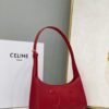 Celine 198153 Shoulder Bag Cuir Triomphe in Smooth Calfskin Red