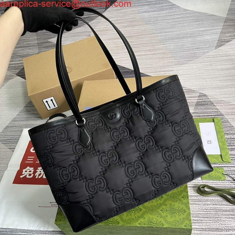 Replica Gucci 631685 Ophidia GG medium tote black