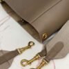Celine 178303 Sangle Small Bucket Bag in Soft Grained Calfskin Brown