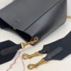 Replica Celine 178303 Sangle Small Bucket Bag in Soft Grained Calfskin Black