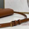 Celine 194143 Triomphe Shoulder Bag in Natural Calfskin Tan
