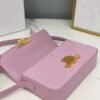Celine 194143 Triomphe Shoulder Bag in Natural Calfskin Pink