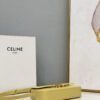 Celine 194143 Triomphe Shoulder Bag in Natural Calfskin Light Yellow
