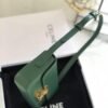 Celine 194143 Triomphe Shoulder Bag in Natural Calfskin Green