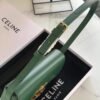 Celine 194143 Triomphe Shoulder Bag in Natural Calfskin Green