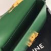 Celine 194143 Triomphe Shoulder Bag in Natural Calfskin Green