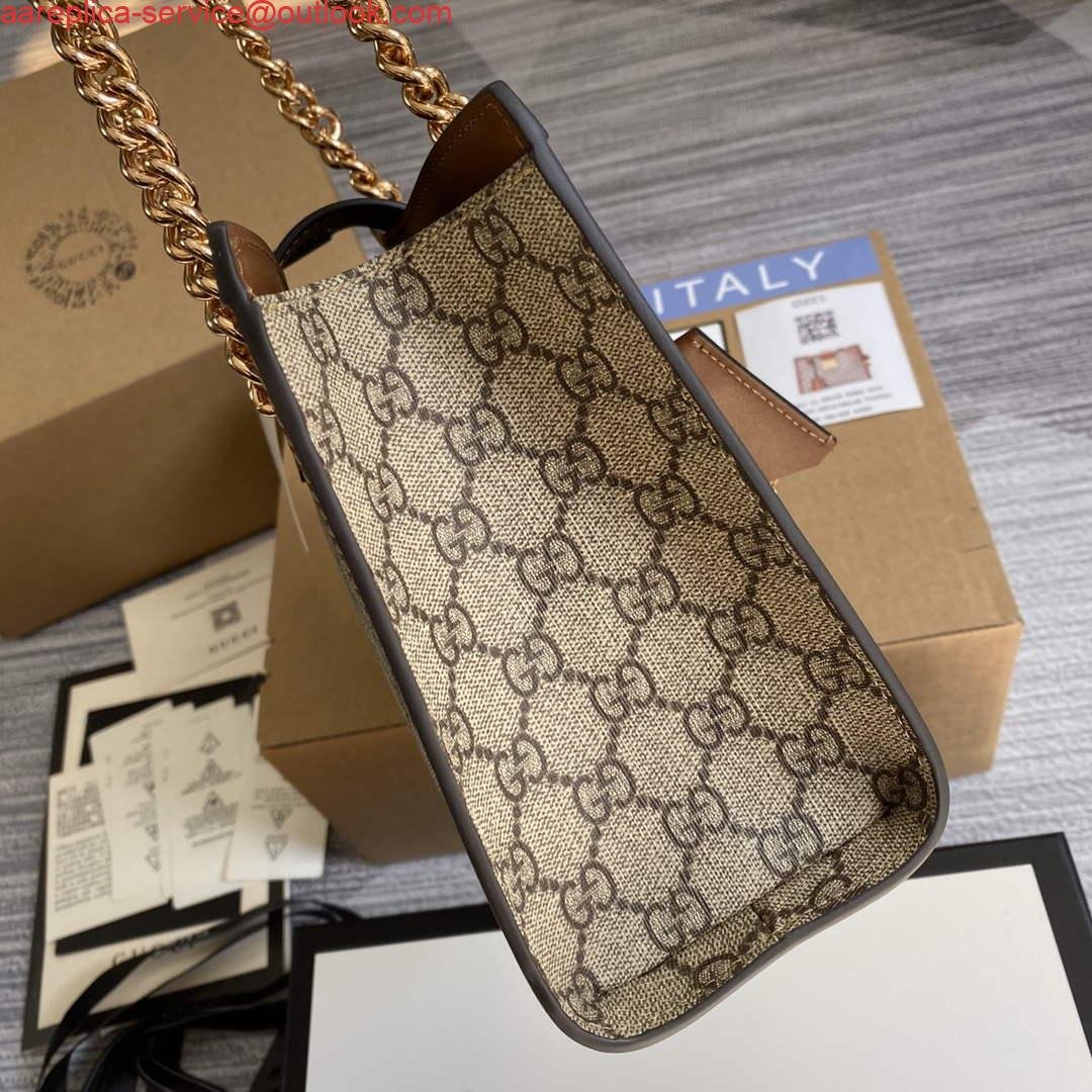 Gucci 498156 Padlock GG Small Shoulder Bag Brown