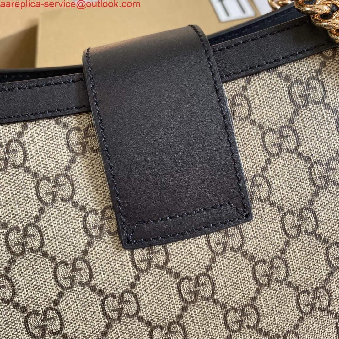 Gucci 479197 Padlock Medium GG Shoulder Bag Black