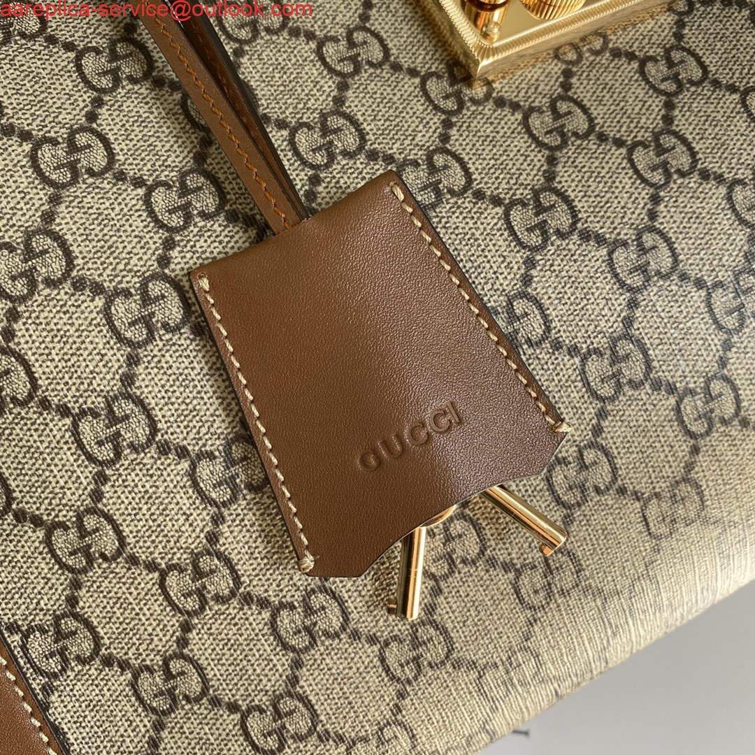 Replica Gucci 479197 Padlock Medium GG Shoulder Bag Brown