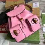 Replica Gucci 702101 Bamboo backpack Pink