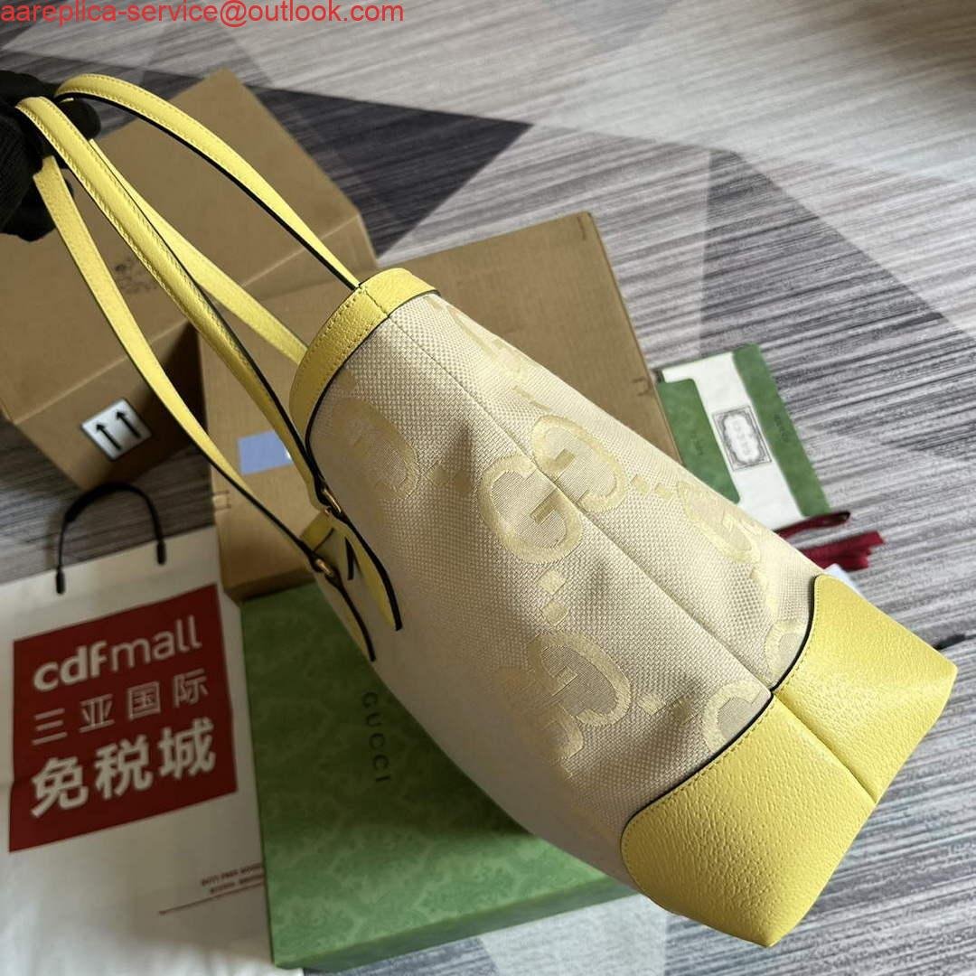 Gucci 631685 Ophidia jumbo GG medium tote Banana