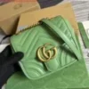 Gucci 739682 GG Marmont Matelassé mini tote bag Light green