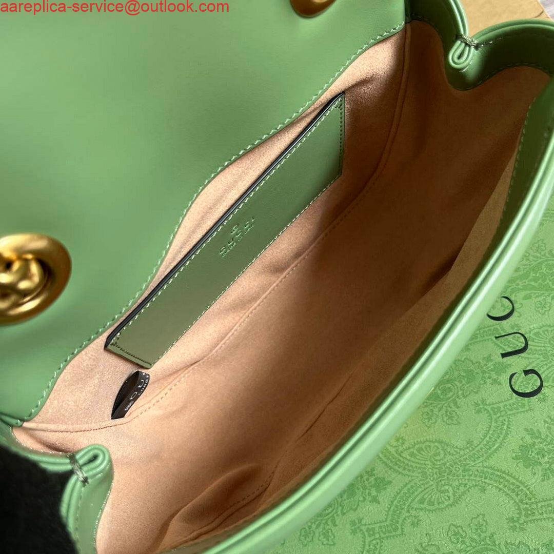Gucci 739682 GG Marmont Matelassé mini tote bag Light green