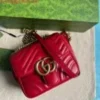 Gucci 739682 GG Marmont Matelassé mini tote bag Red