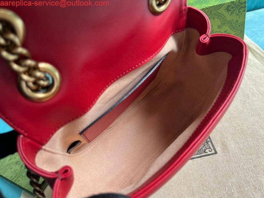 Gucci 739682 GG Marmont Matelassé mini tote bag Red