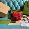 Gucci 739682 GG Marmont Matelassé mini tote bag Red