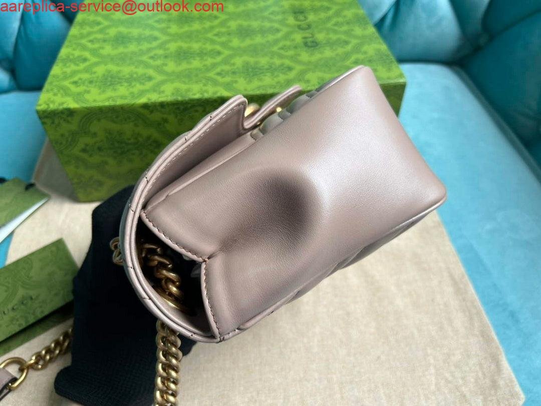 Gucci 739682 GG Marmont Matelassé mini tote bag milk tea