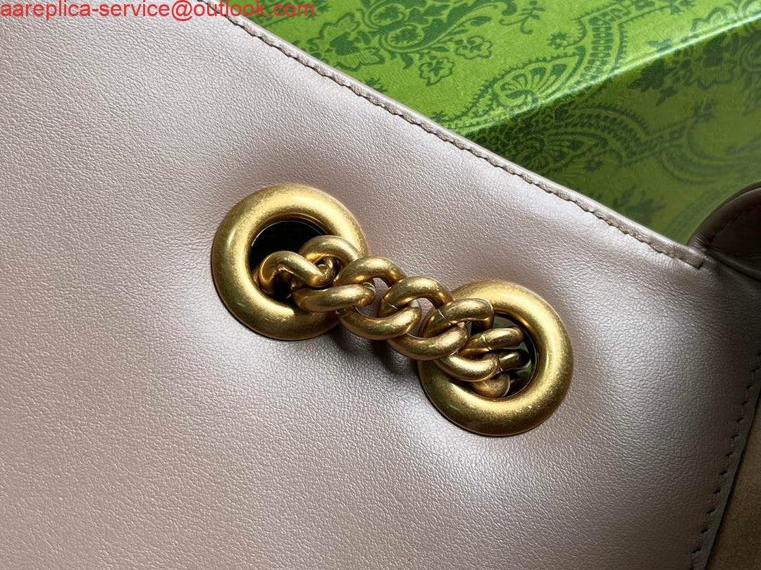Gucci 739682 GG Marmont Matelassé mini tote bag milk tea