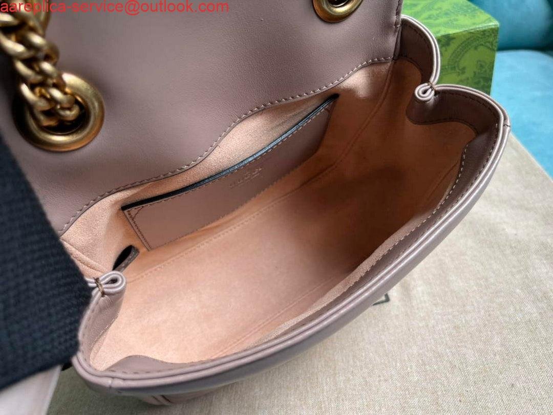 Gucci 739682 GG Marmont Matelassé mini tote bag milk tea