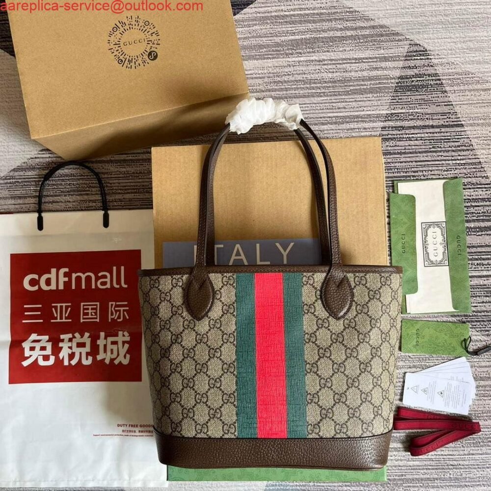 Gucci 726762 Ophidia Small Tote Bag Brown