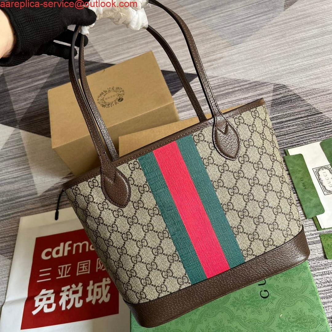Gucci 726762 Ophidia Small Tote Bag Brown