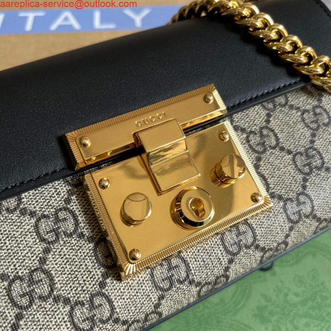 Gucci 735103 Padlock Mini shoulder bag Black