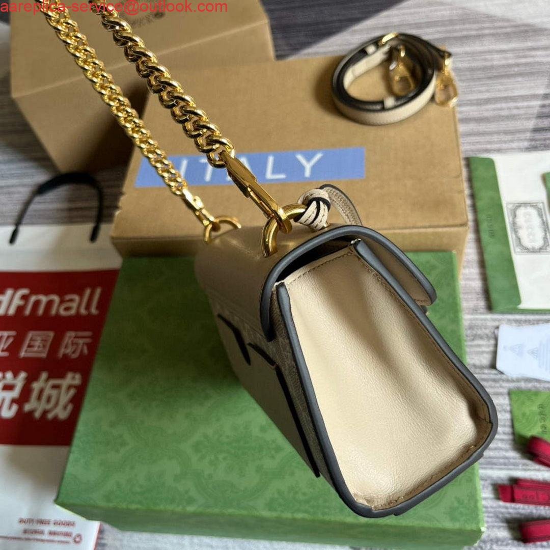 Replica Gucci 735103 Padlock Mini shoulder bag Beige