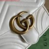 Gucci 739682 GG Marmont Matelassé mini tote bag White